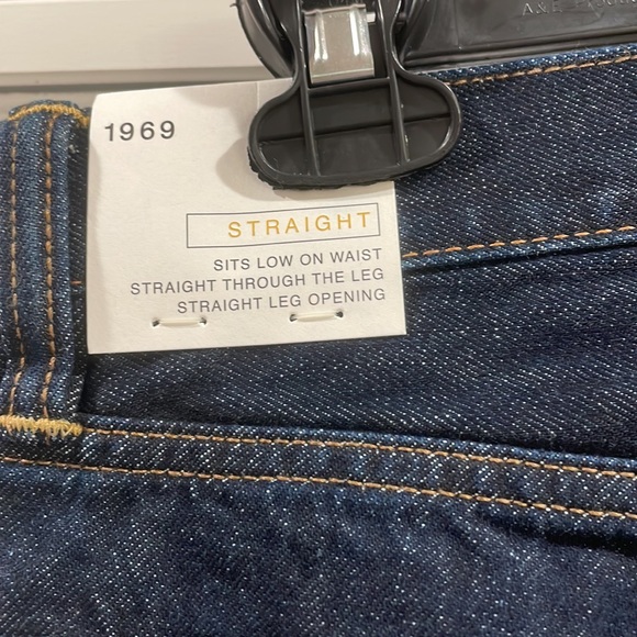 Mens Gap Straight Leg Jeans Dark Wash - Picture 5 of 6